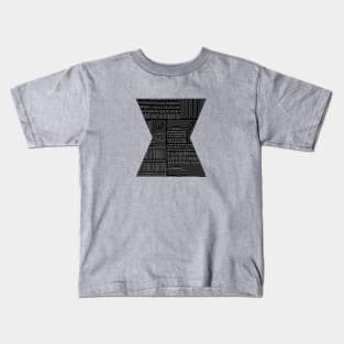 Digital Stitches Black Kids T-Shirt